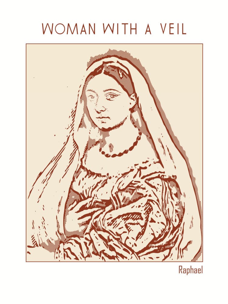 Elegant Veiled Lady by Doa Project — canvas wall art