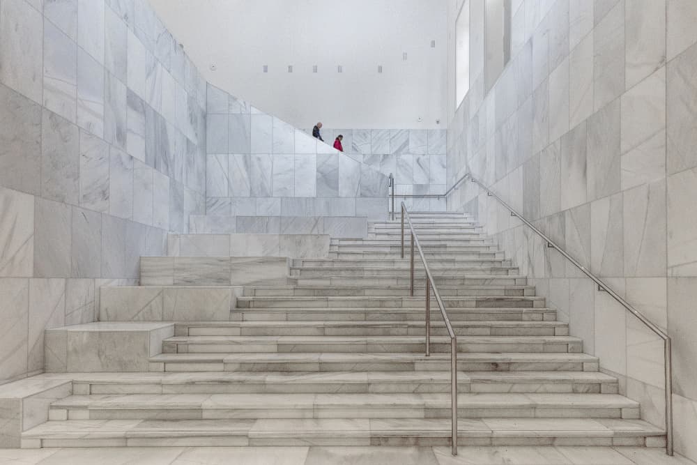 Modern Marble Staircase by Wilma Wijers Smeets — canvas wall art