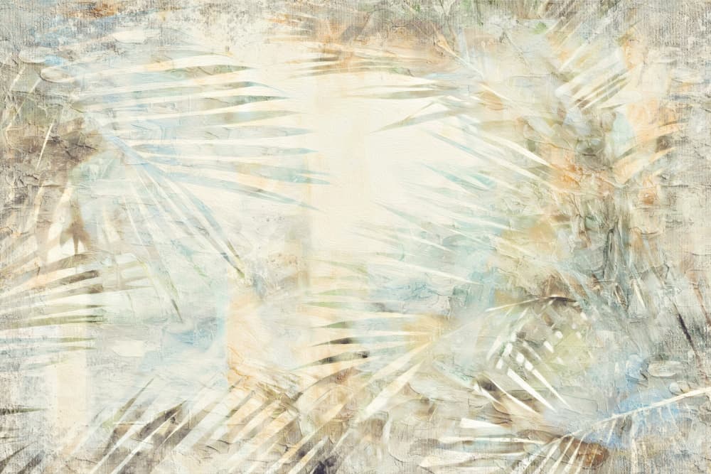 Faded Tropical Palms by Rafal Kulik — canvas wall art