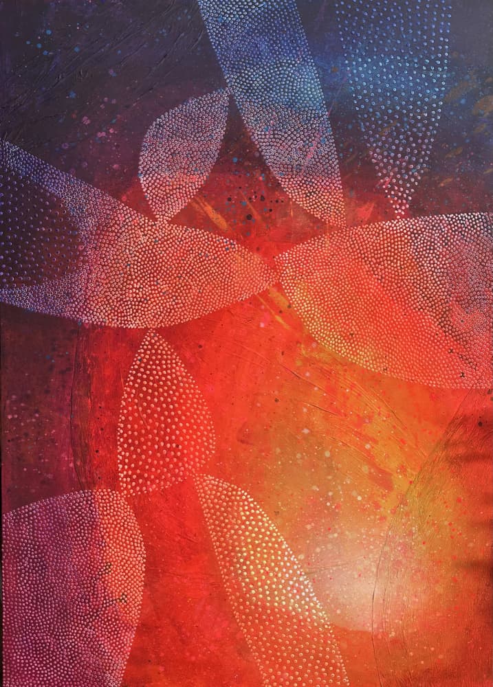 Colorful Organic Glow by SAN STARLING — canvas wall art
