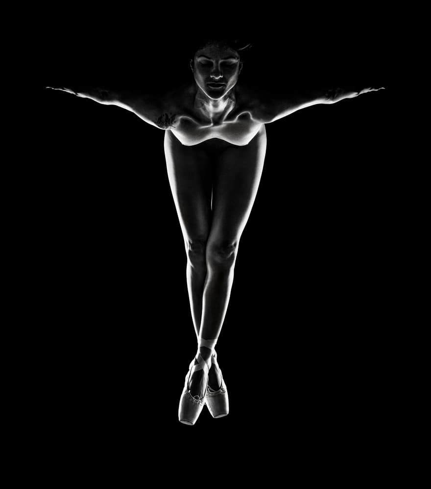 Graceful Ballet Silhouette by Jackson Carvalho — canvas wall art