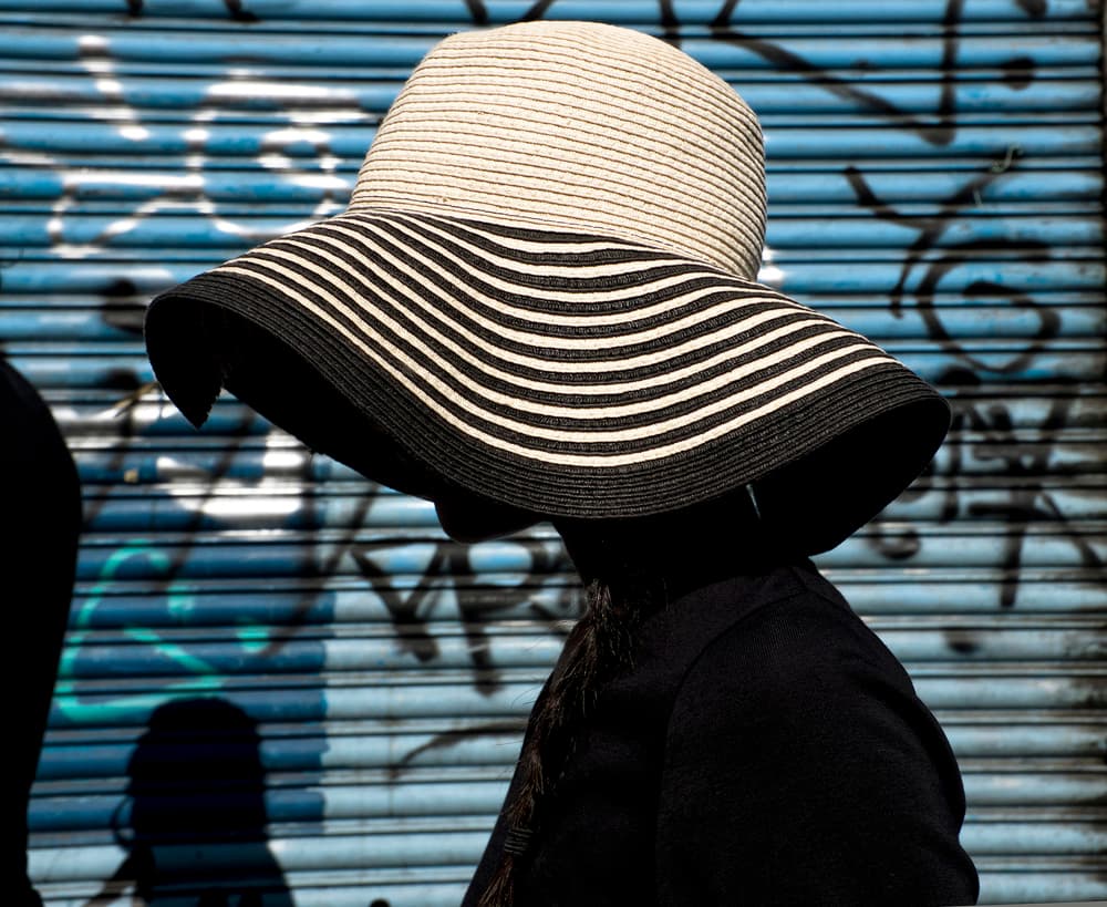 Urban Striped Hat by Lorenzo Grifantini — canvas wall art