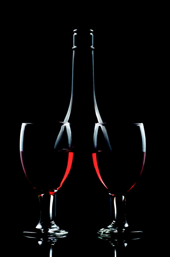 Dramatic Wine Silhouette by Edy Pamungkas — canvas wall art