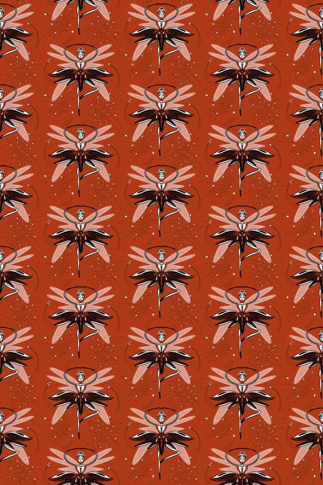 Ethereal Dancer Pattern by Mela Patterns — canvas wall art