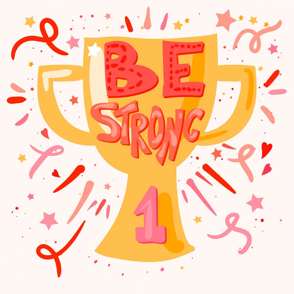Be Strong Trophy by Marika Barsrsind β canvas wall art