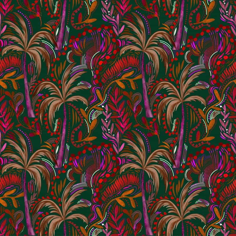 Red Tiki by Josie George — canvas wall art