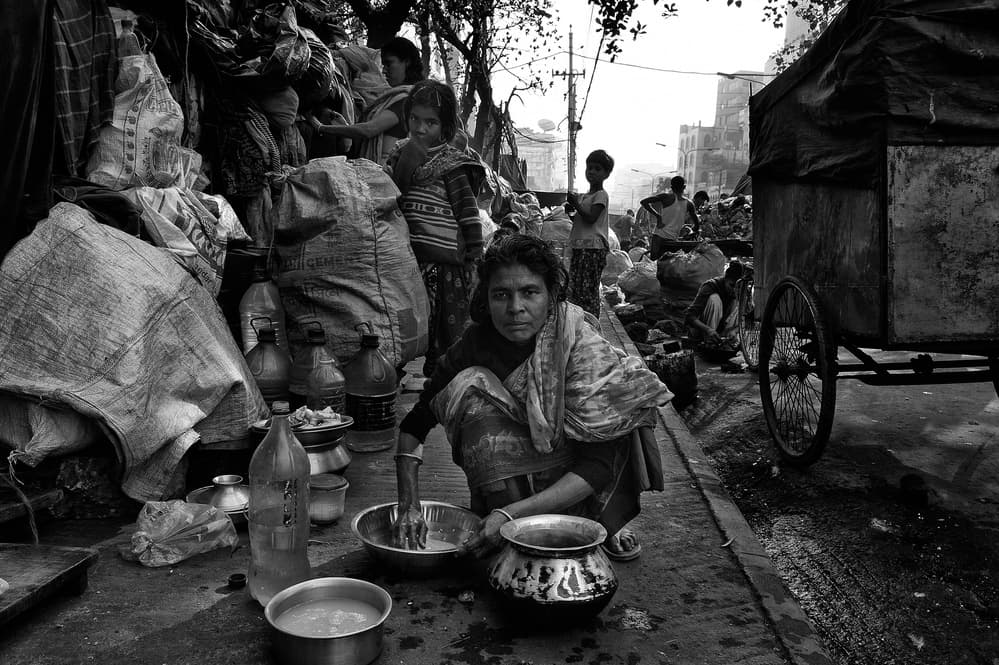 Indian Street Life by Joxe Inazio Kuesta Garmendia — canvas wall art