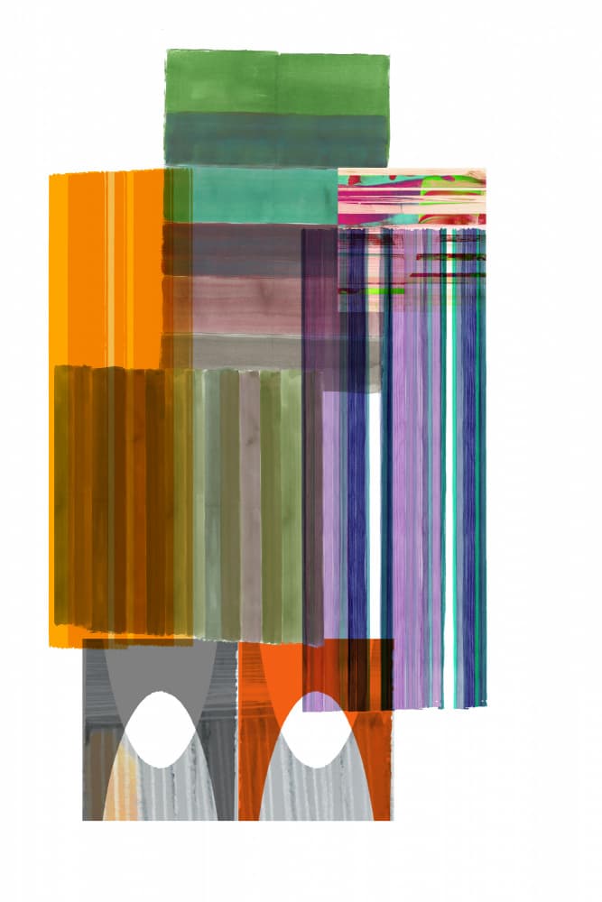 Colorful Abstract Layers by cartissi — canvas wall art