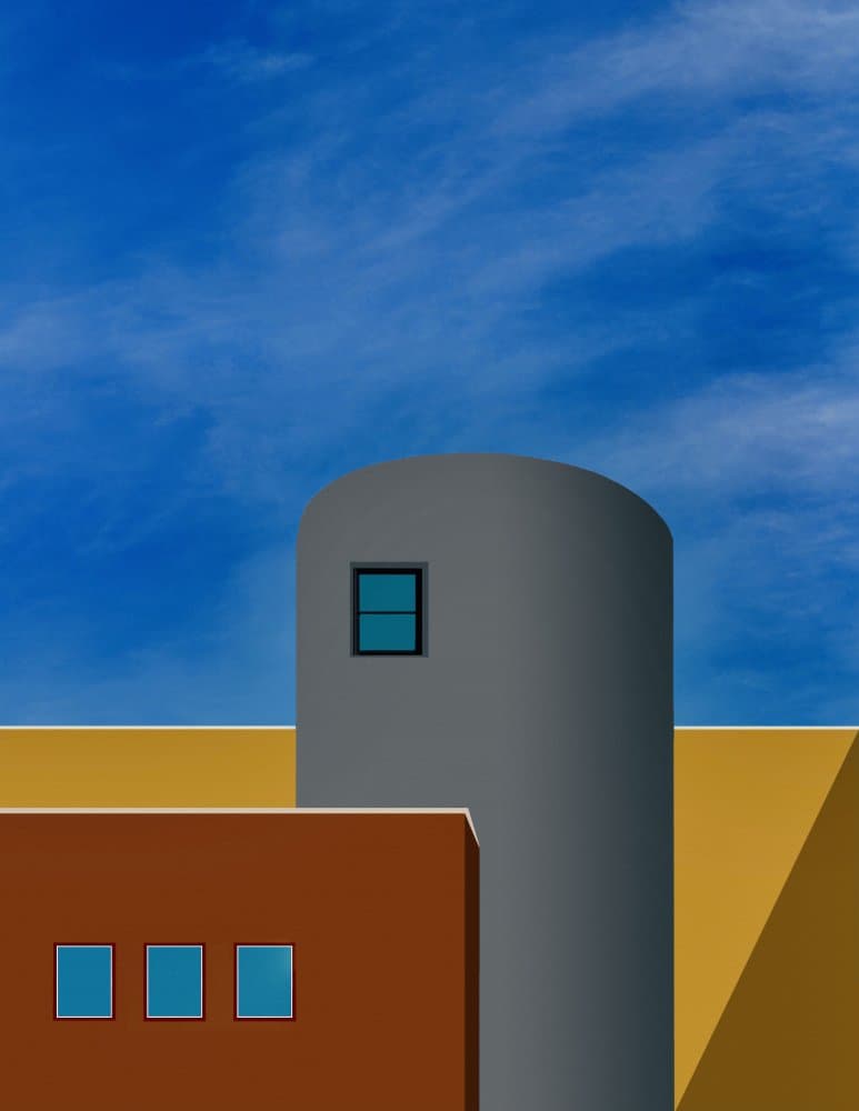 Modern Architectural Shapes by Arnon Orbach — canvas wall art