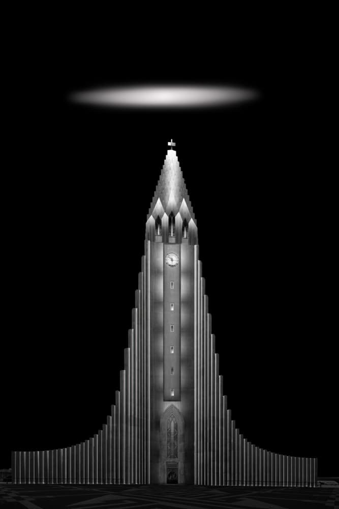 Striking Modern Spire by Ti Wang — canvas wall art