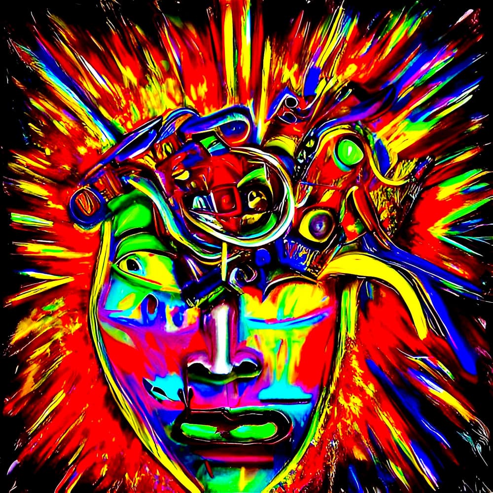 Psychedelic Mind Explosion by mnemonixART — canvas wall art
