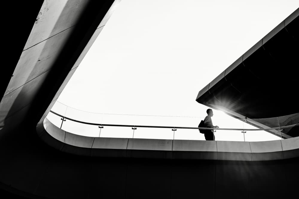 Modern Path Silhouette by Rahmad Adriansyah — canvas wall art