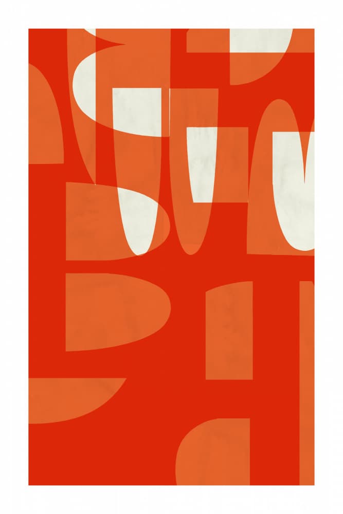 Mid-Century Modern Shapes by cartissi — canvas wall art