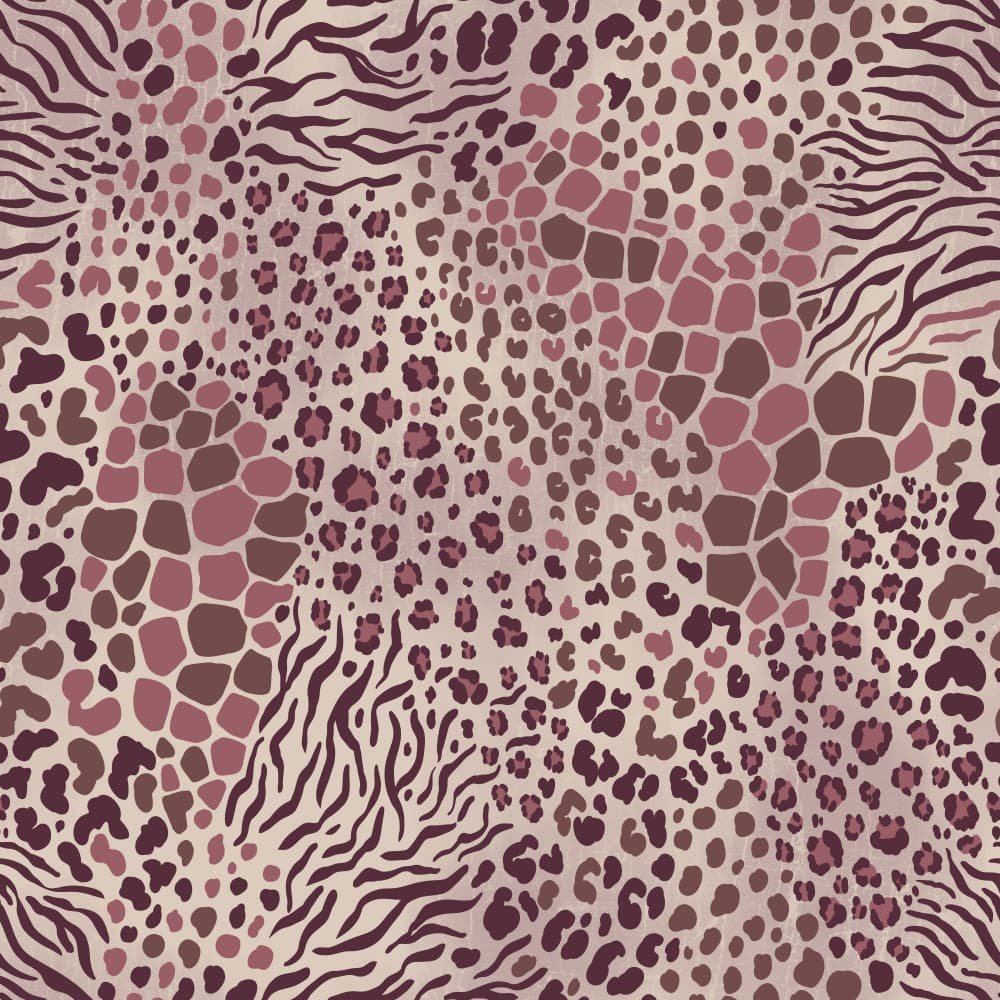 Muted Animal Pattern Mix by Alexandra Weise — canvas wall art