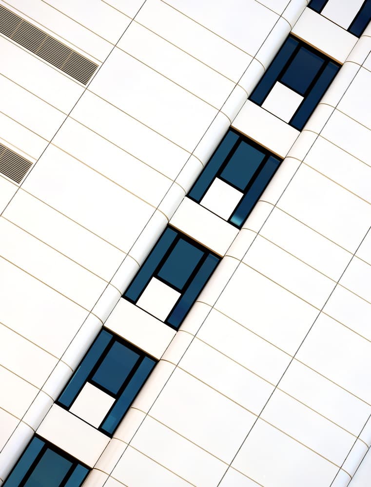 Modern Facade Windows by Hans-Wolfgang Hawerkamp — canvas wall art