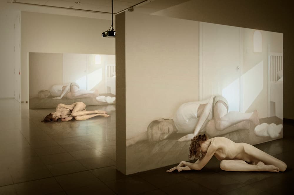 Projected Nude Figure by Christine von Diepenbroek — canvas wall art