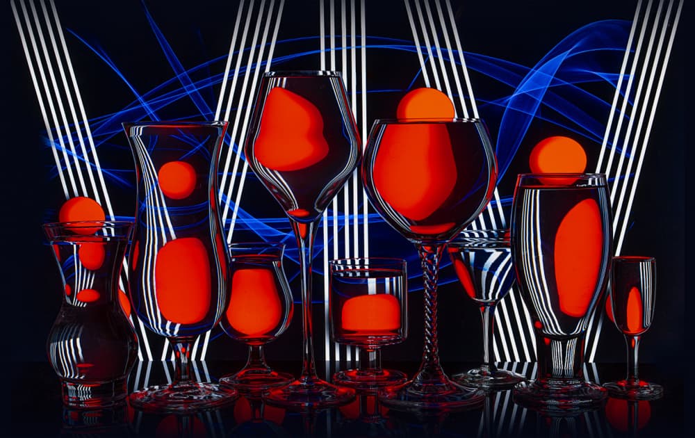 Abstract Red Drinks by Lydia Jacobs — canvas wall art