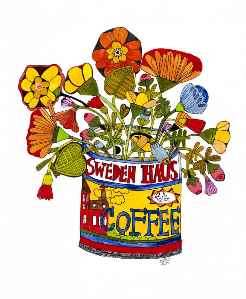 Sweden house coffee by Sharon Nullmeyer — canvas wall art