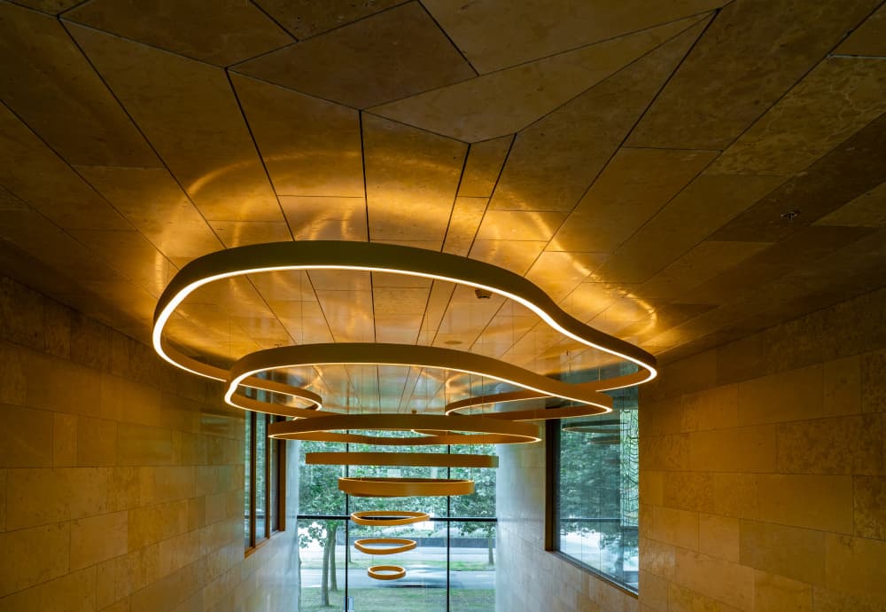 Elegant Golden Lighting by Jaap Koer — canvas wall art