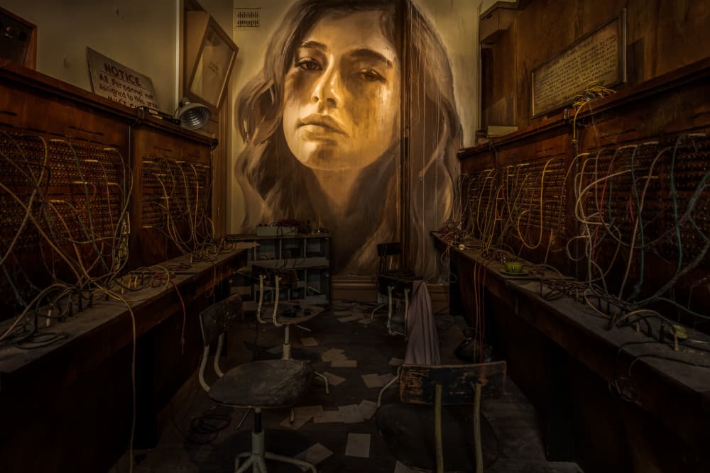 Abandoned Exchange Mural by Irene Wu — canvas wall art