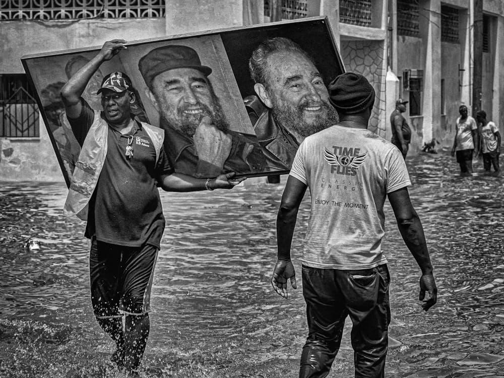 Carrying Fidel Floodwaters by Andy Bauer — canvas wall art