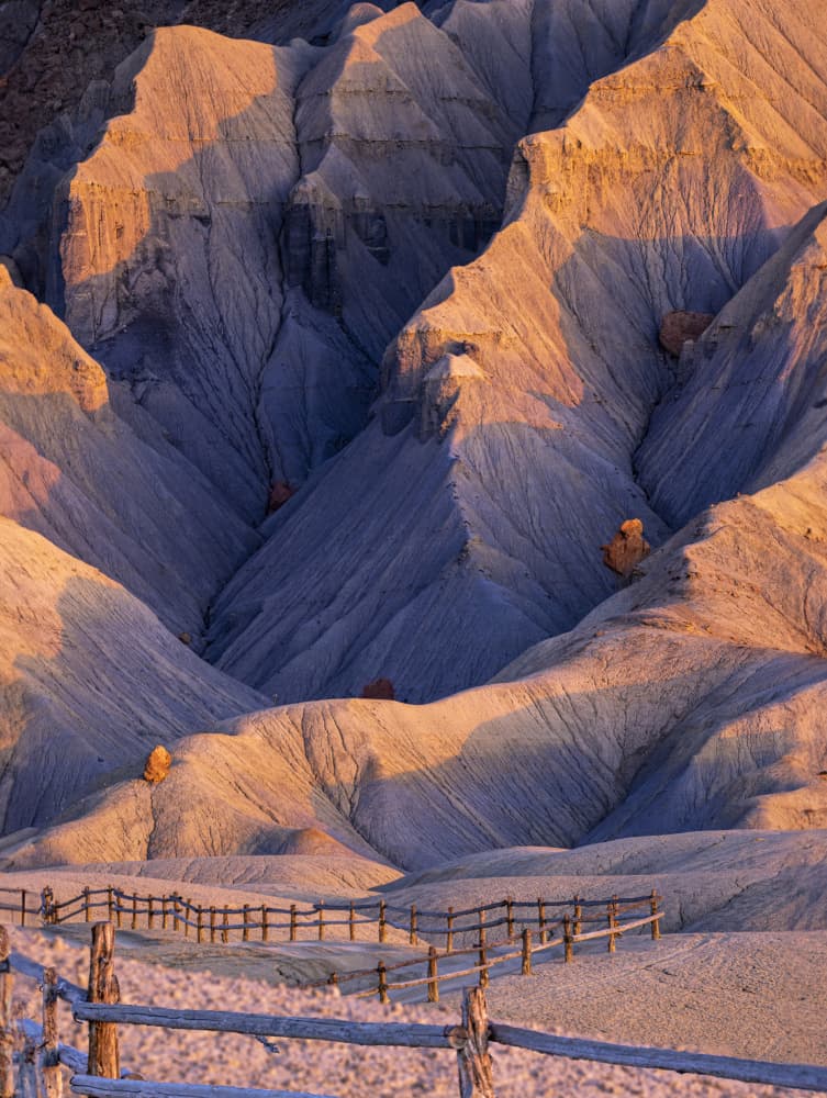 Golden Badlands Layers by Jie Jin — canvas wall art