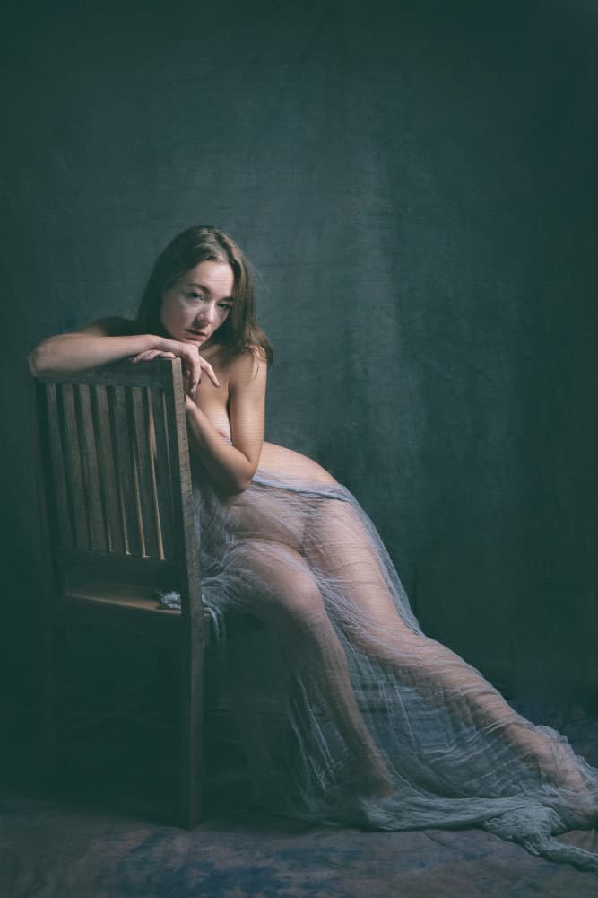 Ethereal Draped Figure by Ruth Franke — canvas wall art
