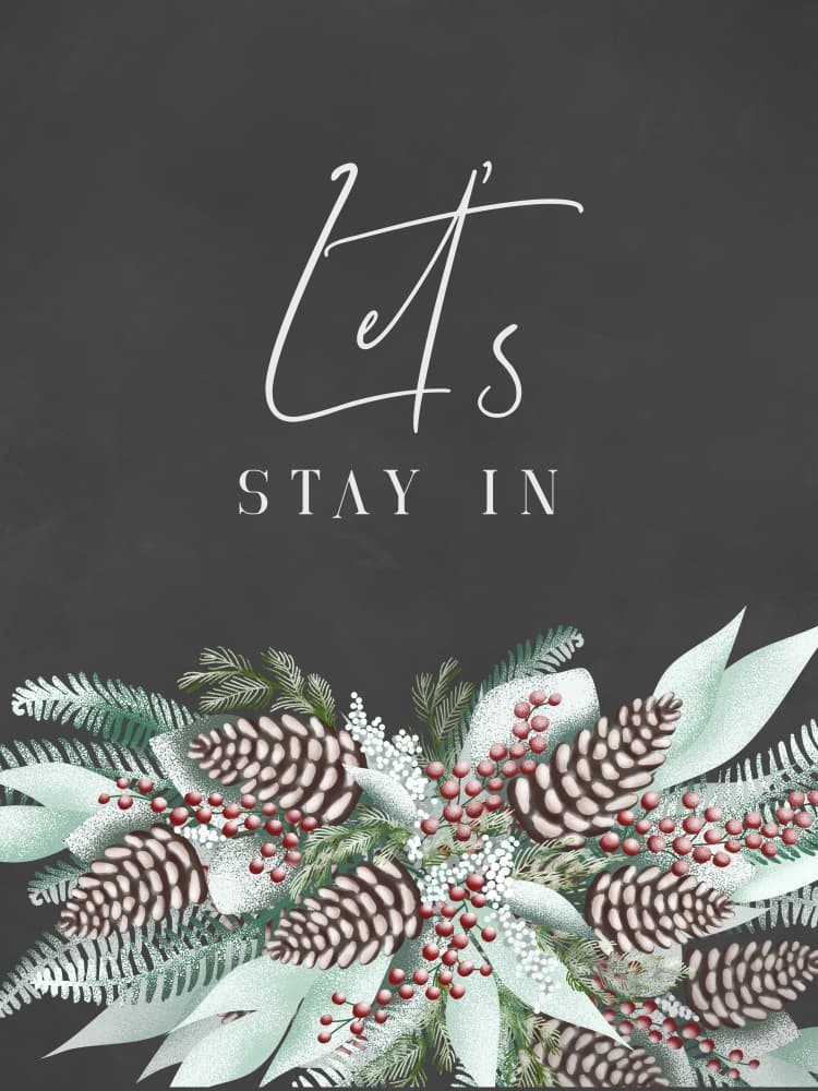 Cozy Winter Stay In by Rosana Laiz Blursbyai — canvas wall art