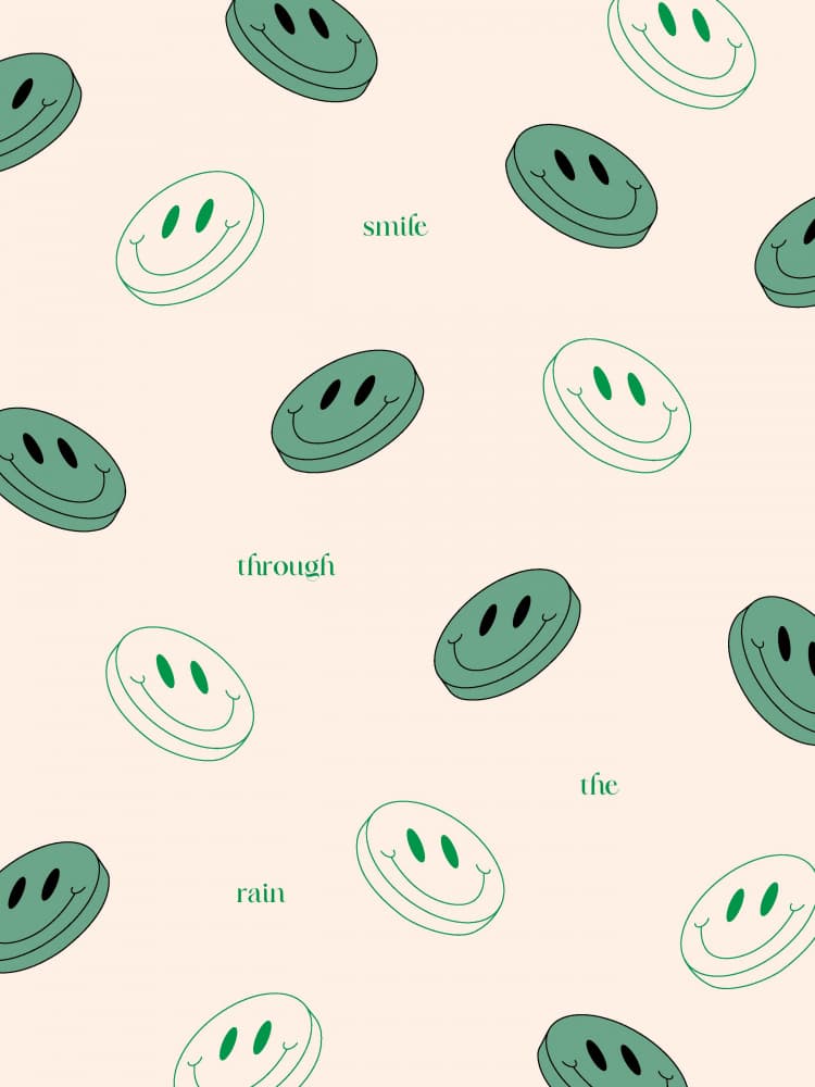 Smile Through The Rain by Nazma Khokhar — canvas wall art