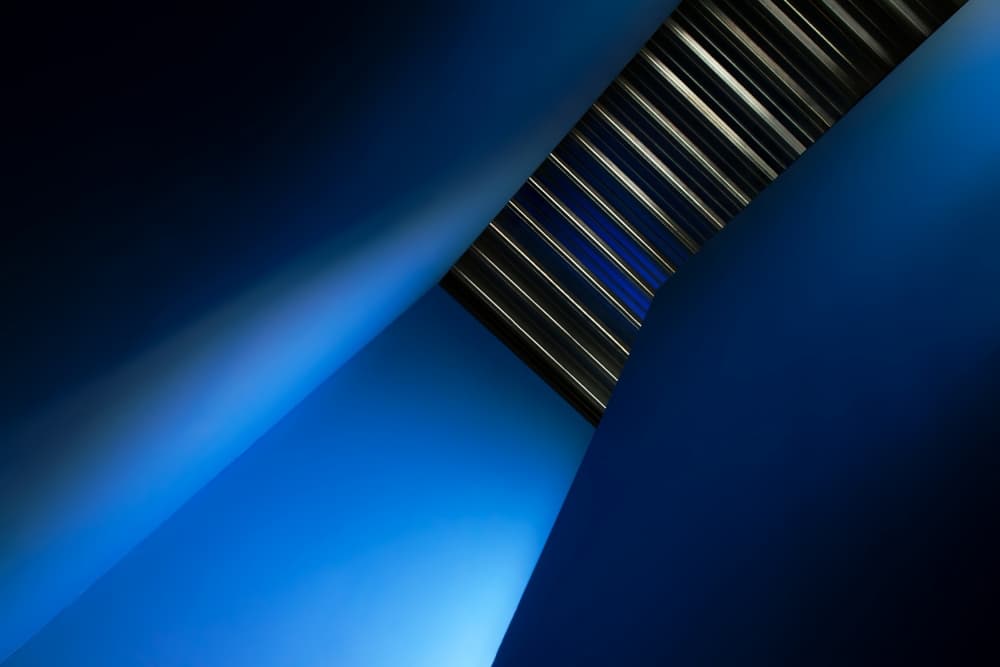 Sleek Blue Lines by Gilbert Claes — canvas wall art