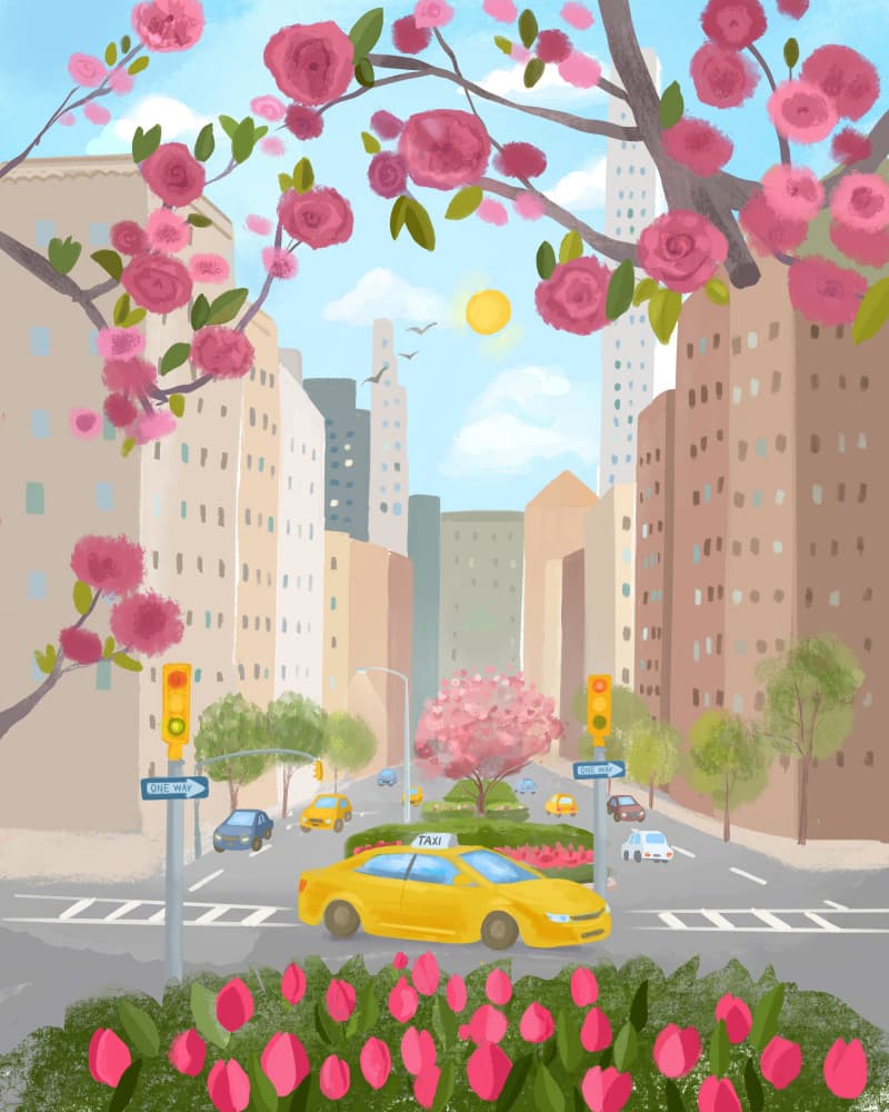 Nyc Park Avenue by Petra Lizde — canvas wall art