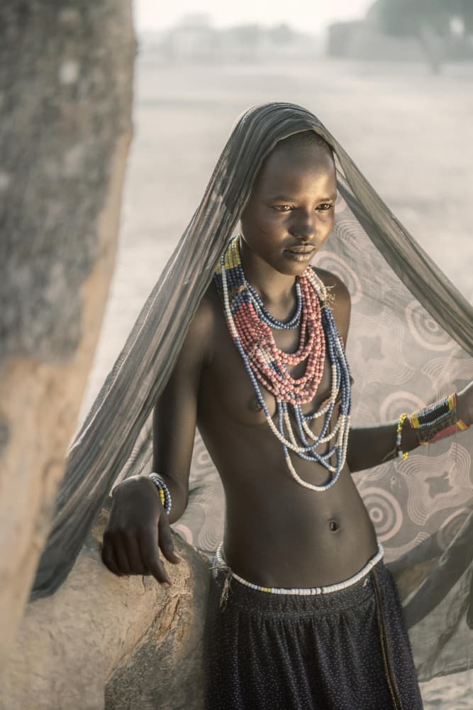 Veiled African Beauty by Trevor Cole — canvas wall art