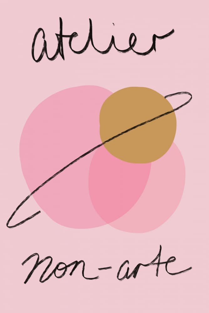 Abstract Pink Gold Design by Talitha McQueen — canvas wall art