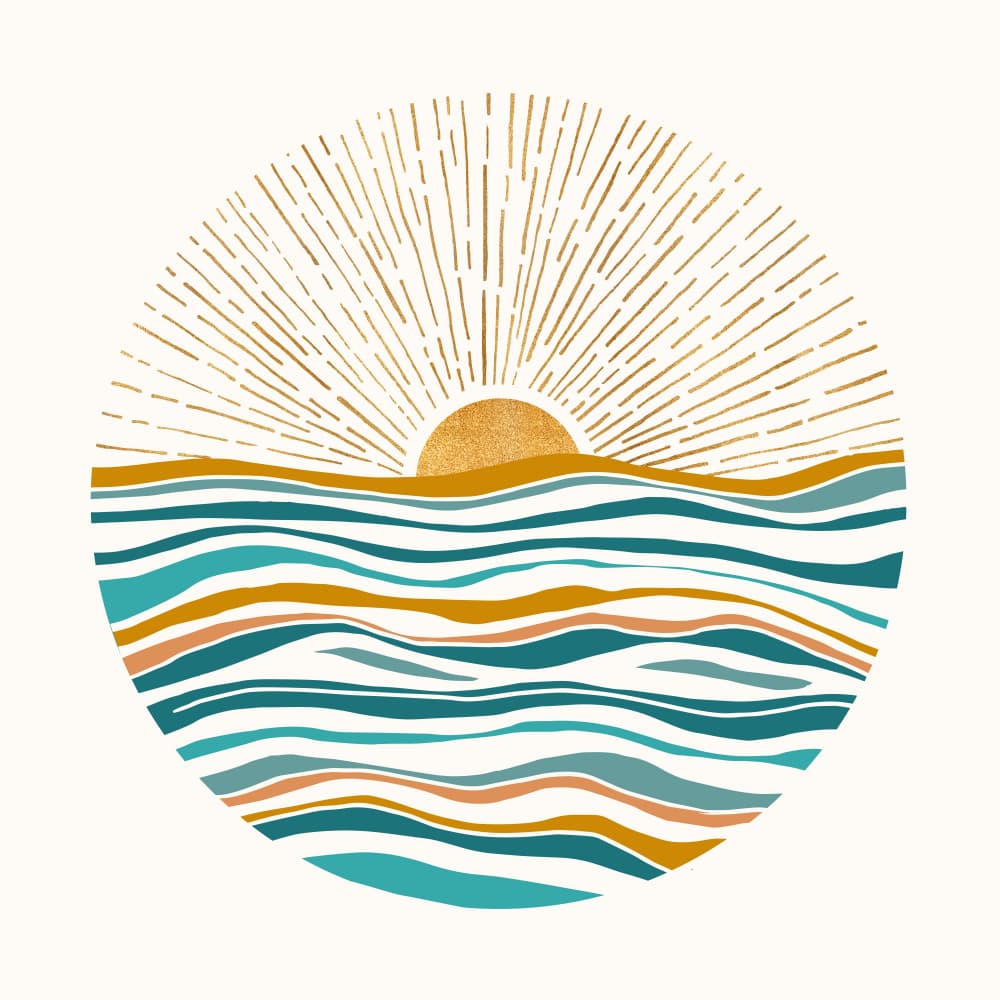The Sea and The Sky by Kristian Gallagher — canvas wall art