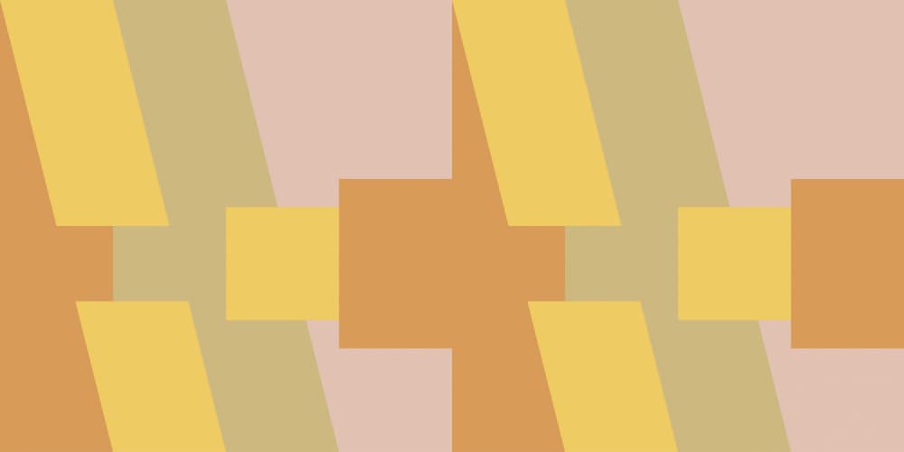 Earthy Geometric Pattern by Dina Dankers — canvas wall art