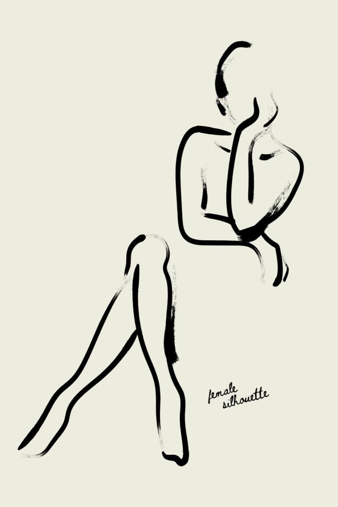 Femalesilhouette by Treechild — canvas wall art