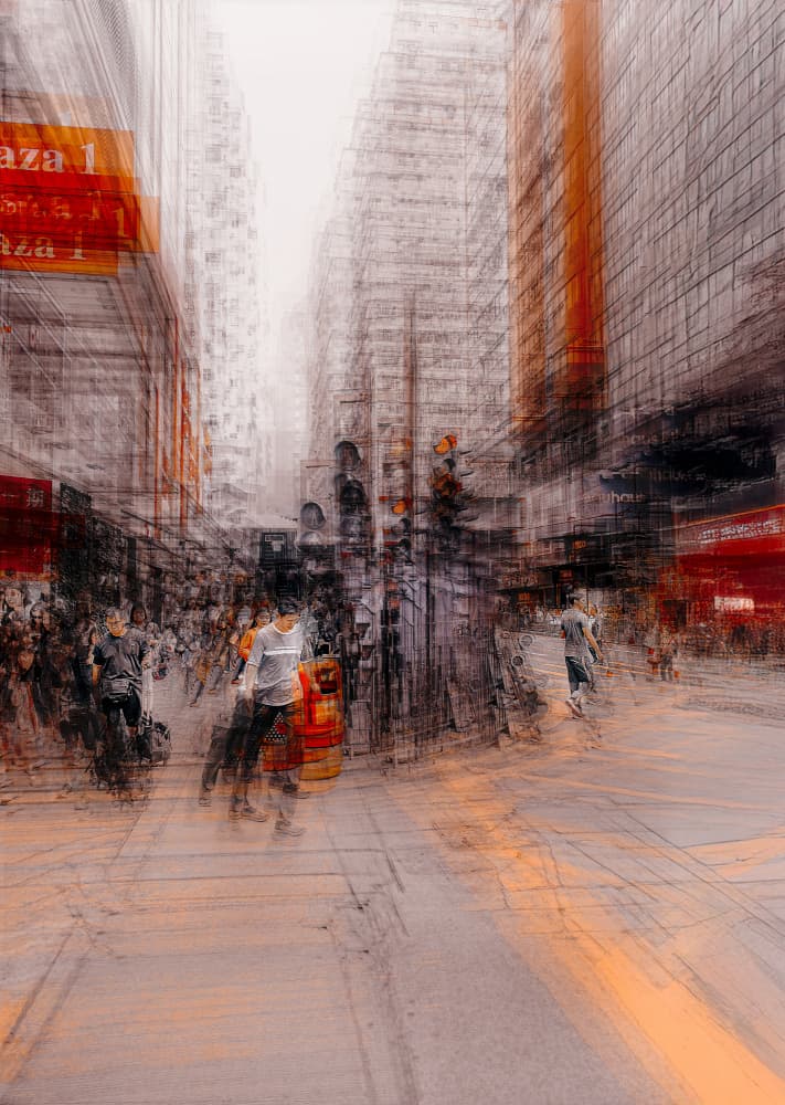 Dynamic City Motion by Carmine Chiriacò — canvas wall art