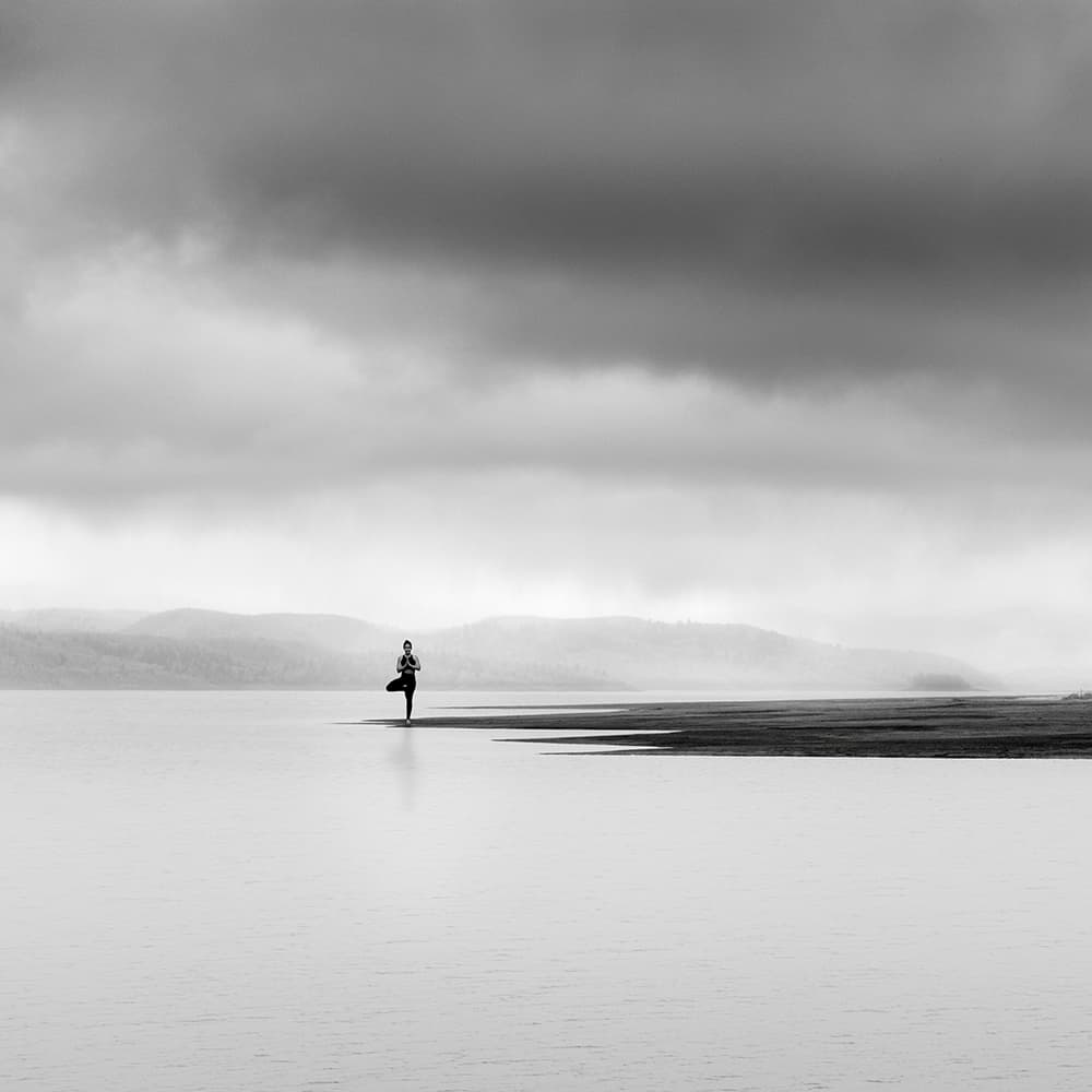 Meditative Tree Pose by George Digalakis — canvas wall art