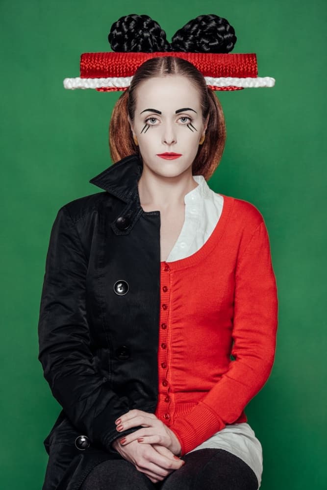 Harlequin Gift Portrait by Photographer — canvas wall art