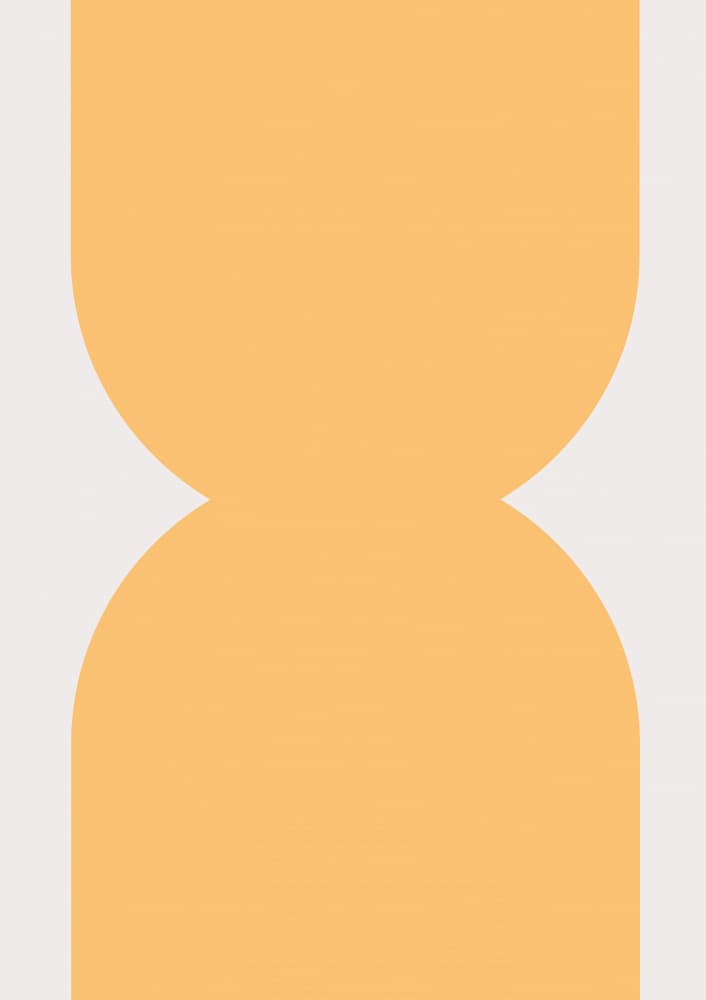 Modern Hourglass Curves by FINE FINE STUFF — canvas wall art