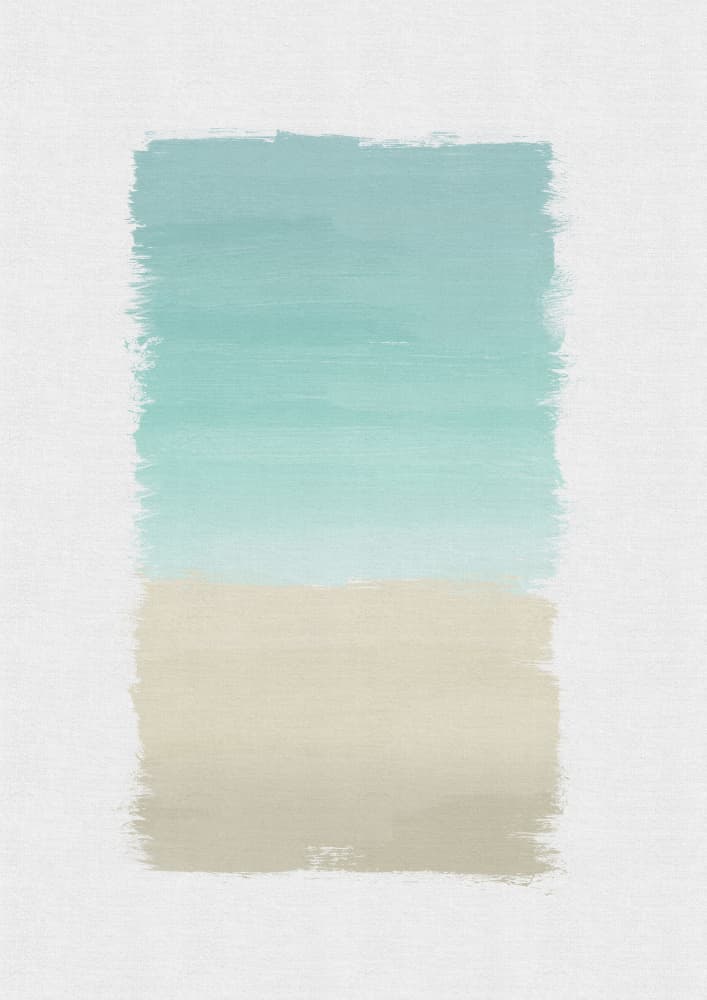 Coastal Horizon Abstract by Orara Studio — canvas wall art