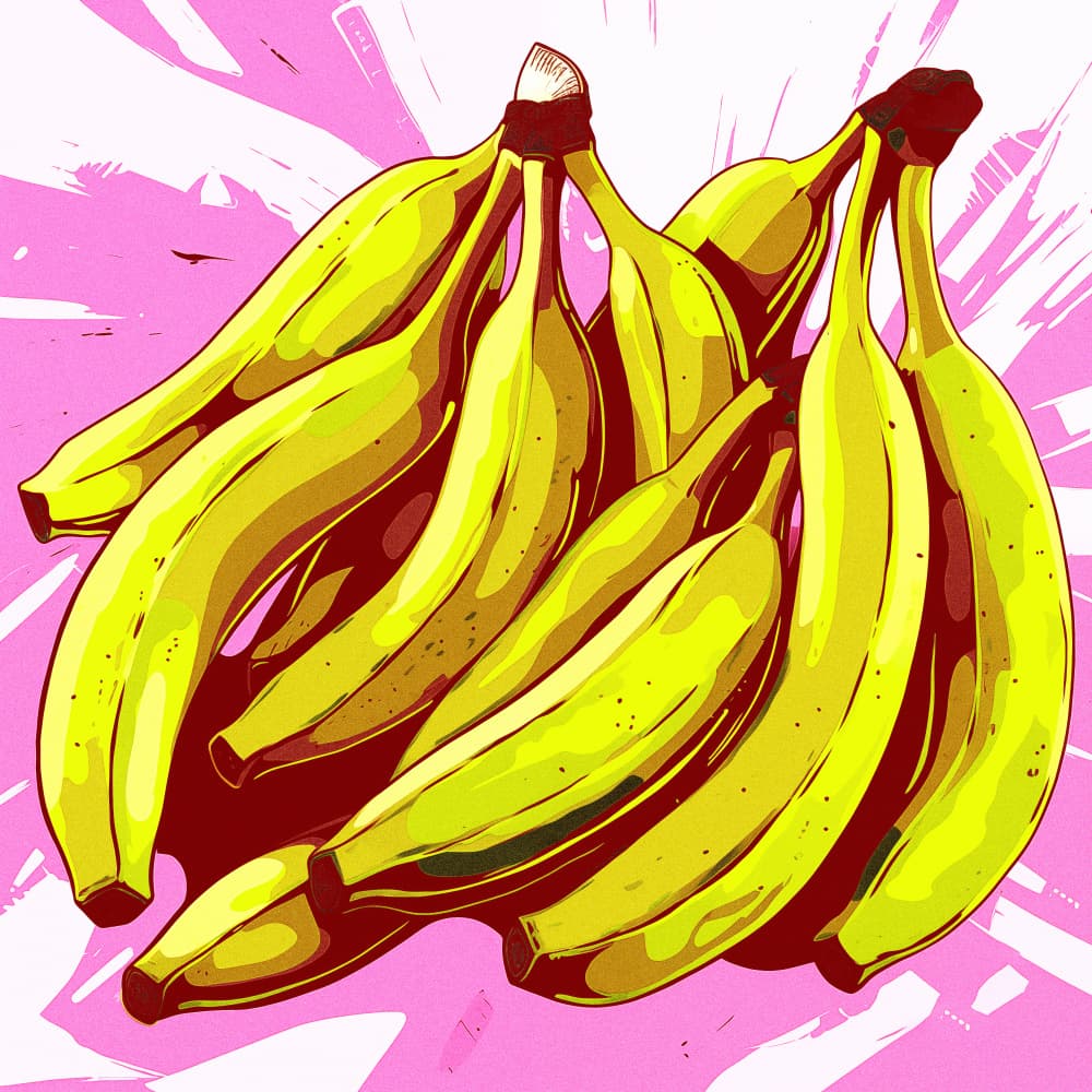 Vibrant Yellow Bananas by Andreas Magnusson — canvas wall art