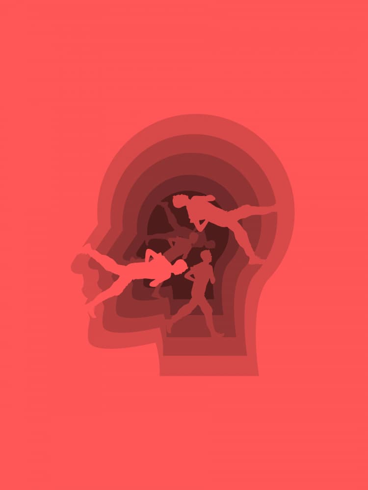 Inner World Thoughts by Little Dean — canvas wall art