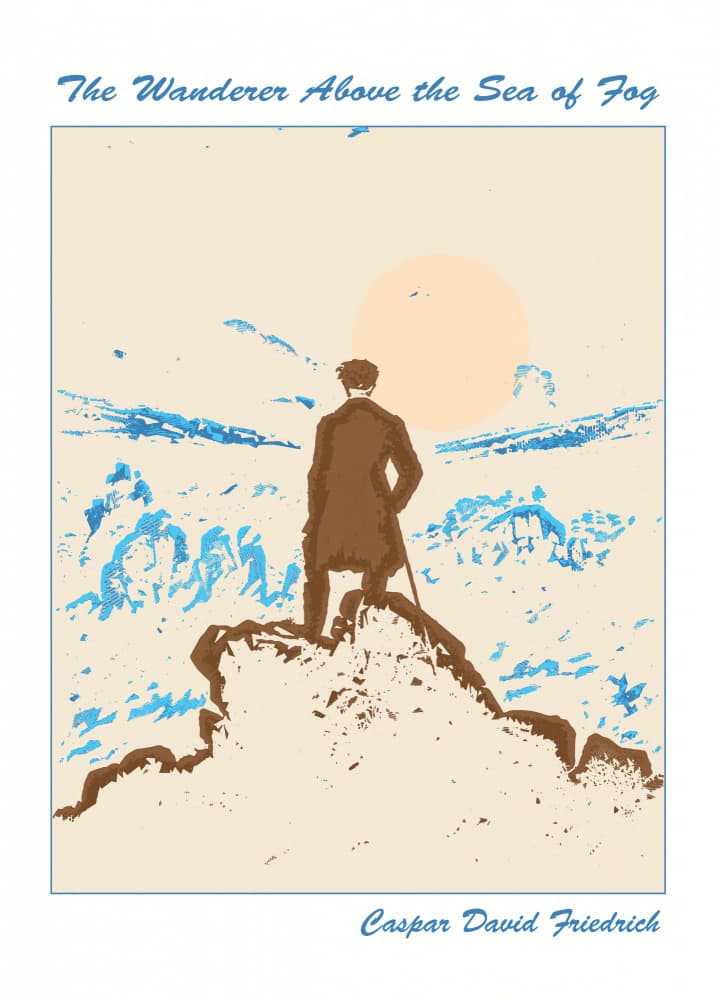 Wanderer Above Fog by Doa Project — canvas wall art