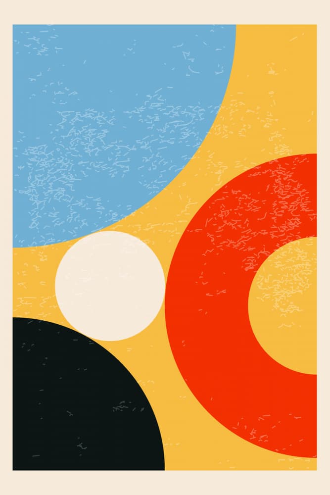 Colorful Abstract Shapes by jay stanley — canvas wall art
