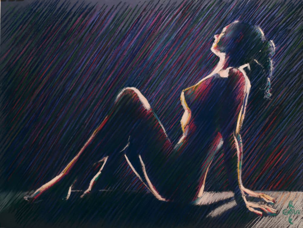 Sensual Nude Figure by Corné Akkers — canvas wall art