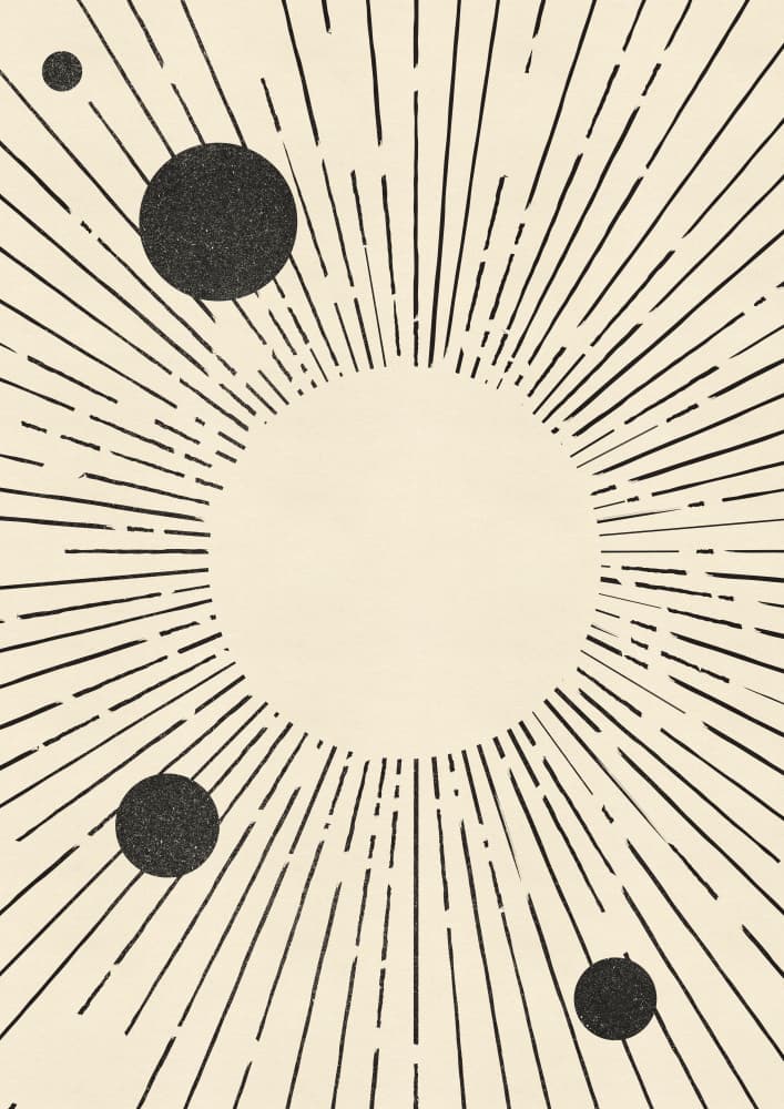 Cosmic Sunburst by Nicholas — canvas wall art