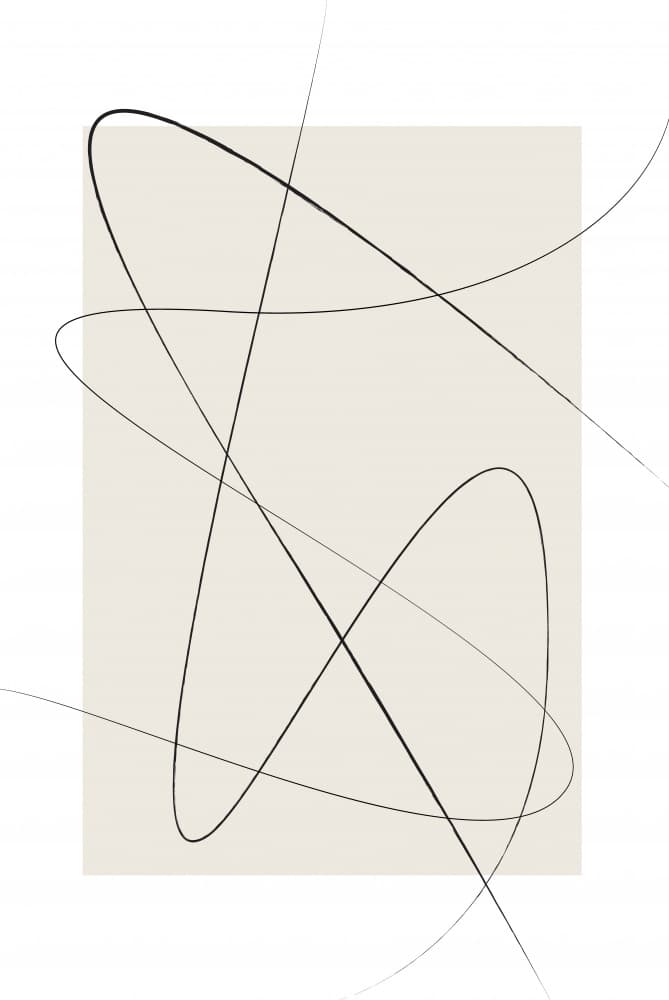 Fluid Abstract Lines by Oju Design — canvas wall art