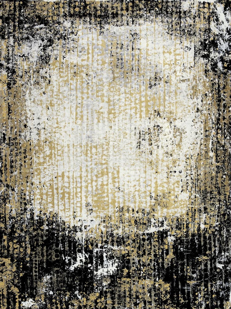 Distressed Gold Abstract by Petr Strnad — canvas wall art