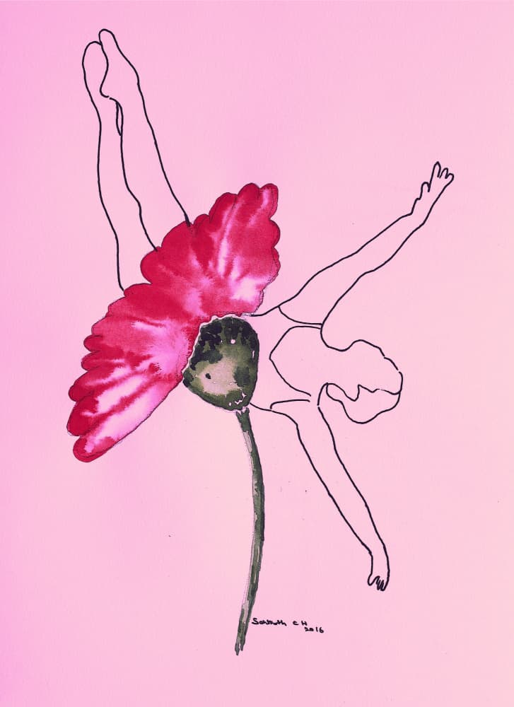 Poppy Dancer by Santhosh ch — canvas wall art